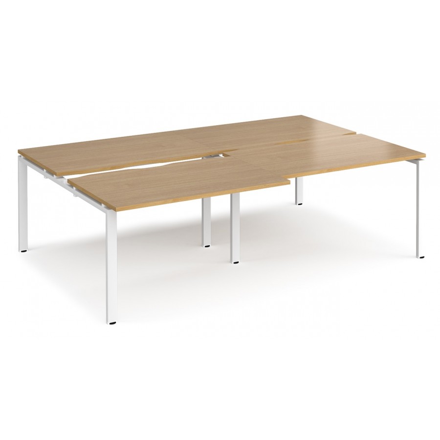 Adapt 1600mm Deep Sliding Top Double Back to Back Bench Desk